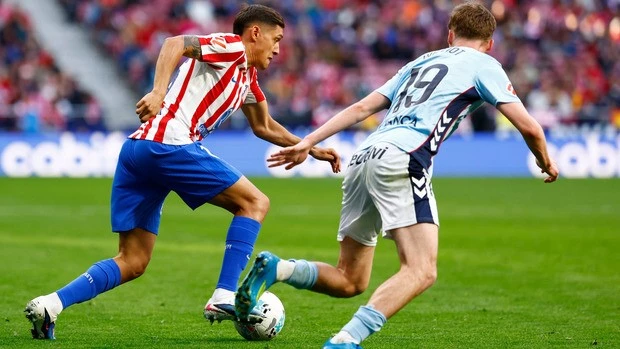 Molina durante el partido del sábado contra Celta. Foto: Atlético de Madrid.