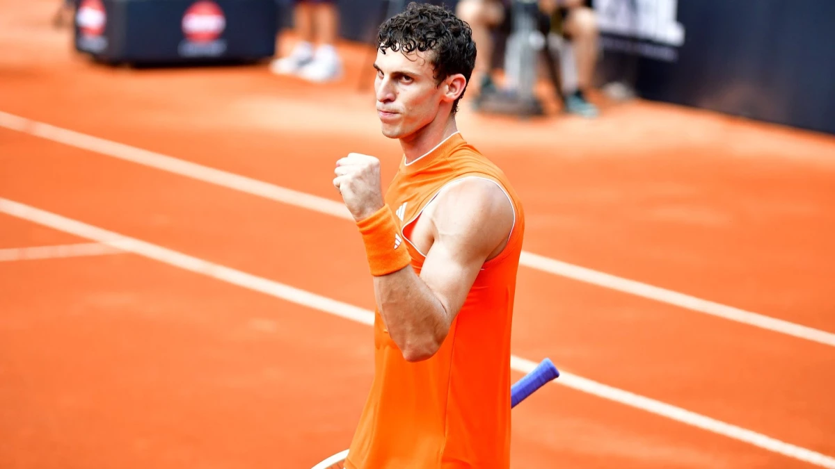 Juan Manuel Cerúndolo es el único argentino que queda en competencia en el Challenger de Bordeaux.