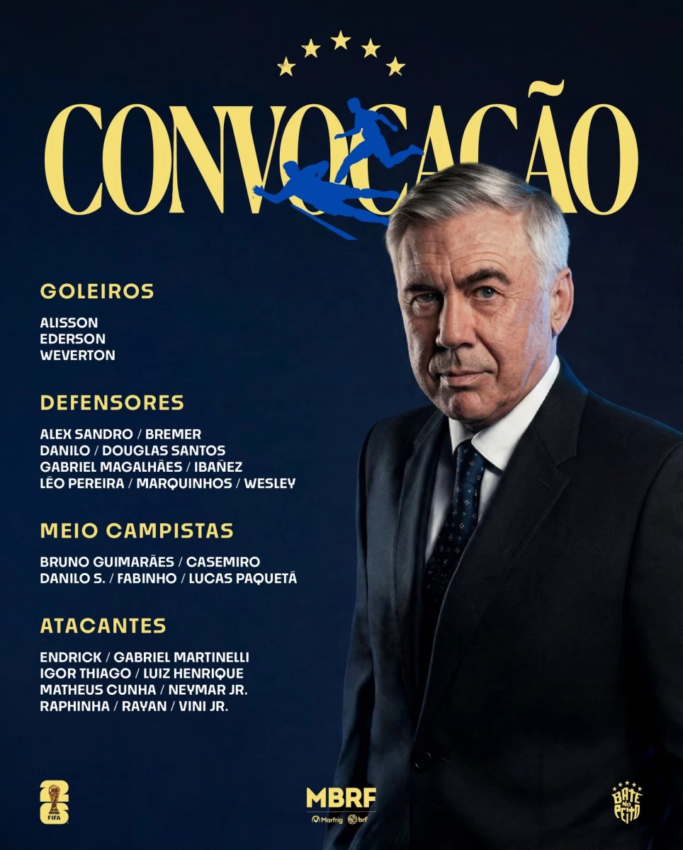 Foto: “X” de Brasil (@CBF_Futebol).