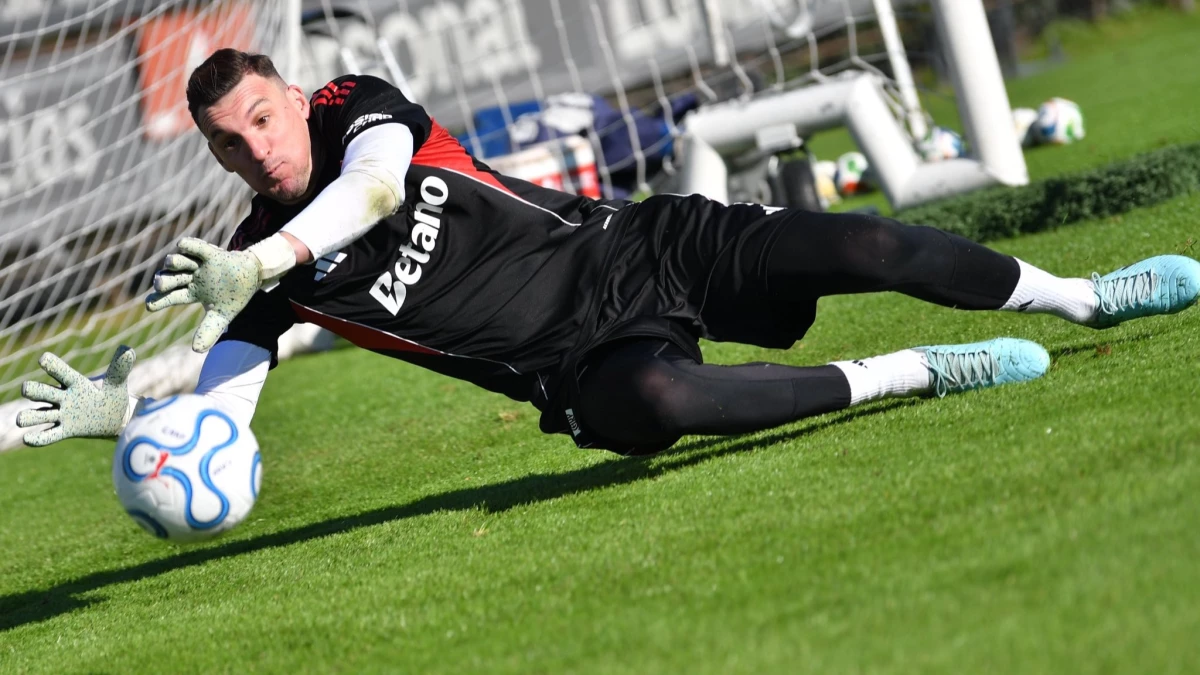 Foto: River. Armani por ahora sigue en el club y le quedan seis meses de contrato para definir su futuro, Decide él.&nbsp;
