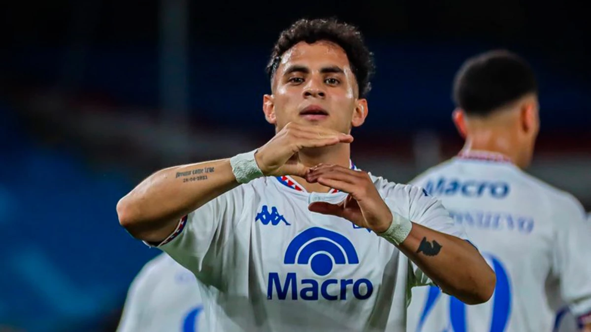 Foto: David Romero celebra su gol con el que Tigre se llevó un empate de Colombia.