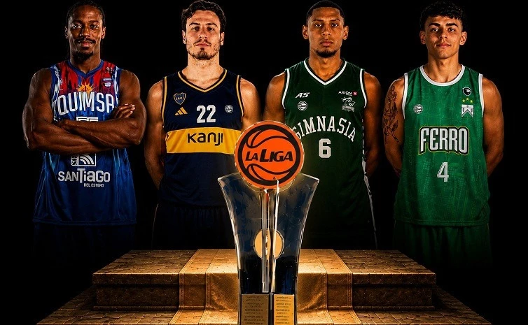 Foto: Quimsa-Boca y Gimnasia de Comodoro Rivadavia-Ferro, las semifinales de la Liga Nacional de Básquetbol.