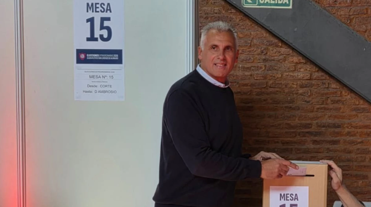 Culotta, nuevo presidente de San Lorenzo (Foto: X@MarceCulotta).