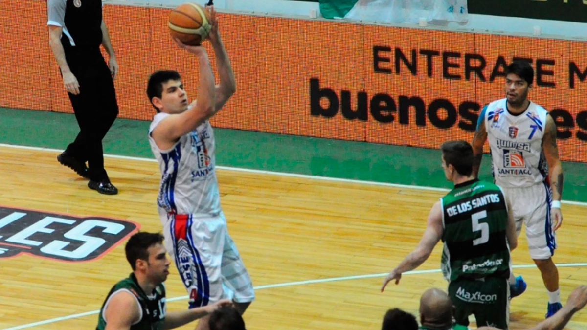 GAbriel Deck, hoy figura del Real Madrid, en tiempos donde jugaba para Quimsa de Santiago del Estero | Foto: Prensa AdC
