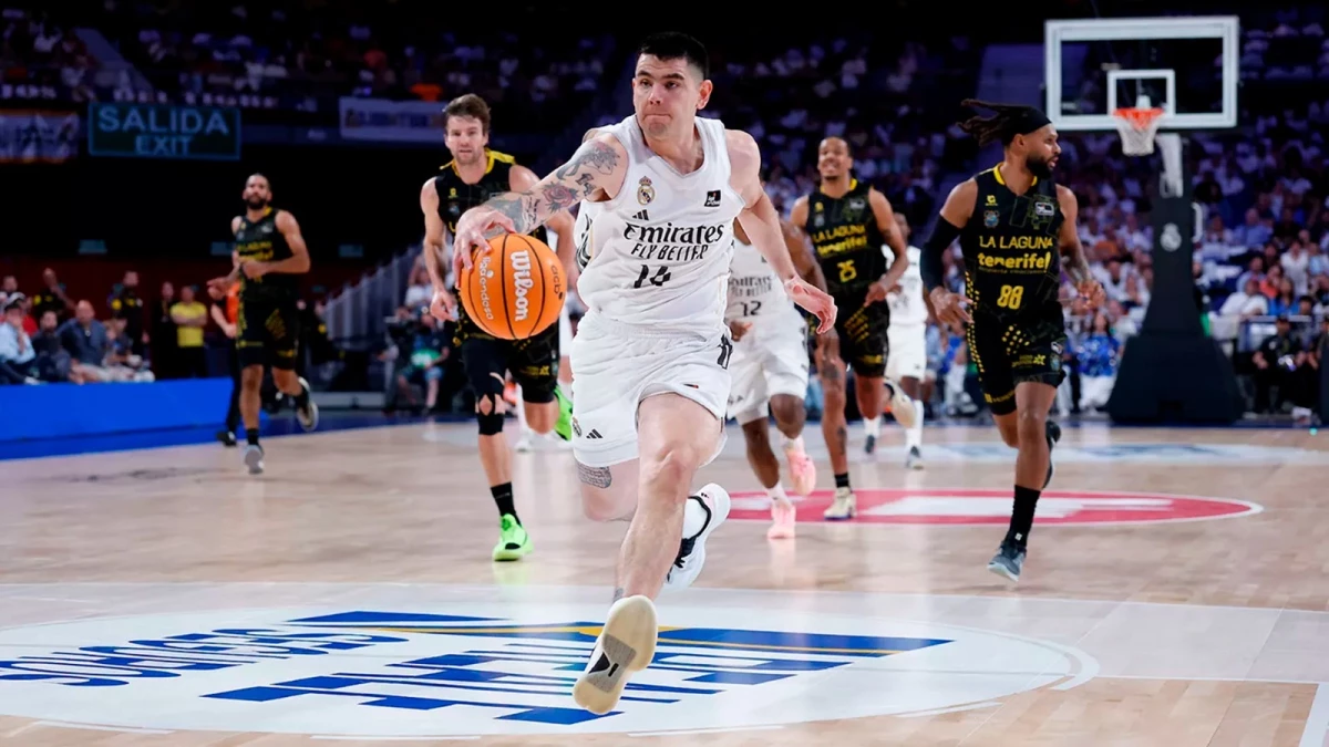 Foto: Real Madrid.com. (Sara Gordon-María Jiménez). No alcanzaron los 10 puntos y 3 rebotes de Gabriel Deck para evitar la derrota del Real Madrid frente a La Laguna Tenerife