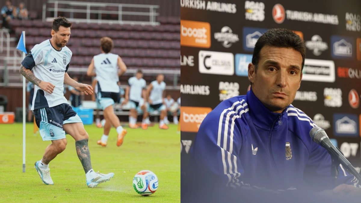 Foto: La relación Scaloni-Messi se transformó sorpresivamente en un pasaje caliente de la conferencia pre Islandia.