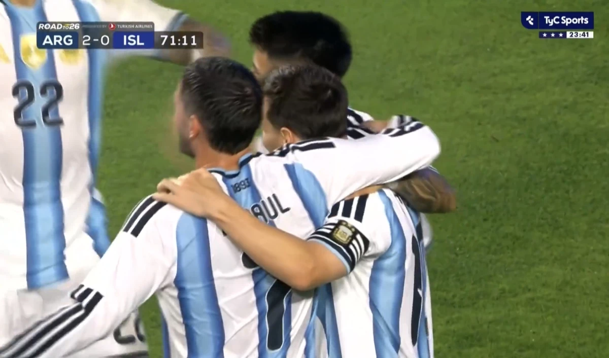 Captura de pantalla de la transmisión de TyC Sports.