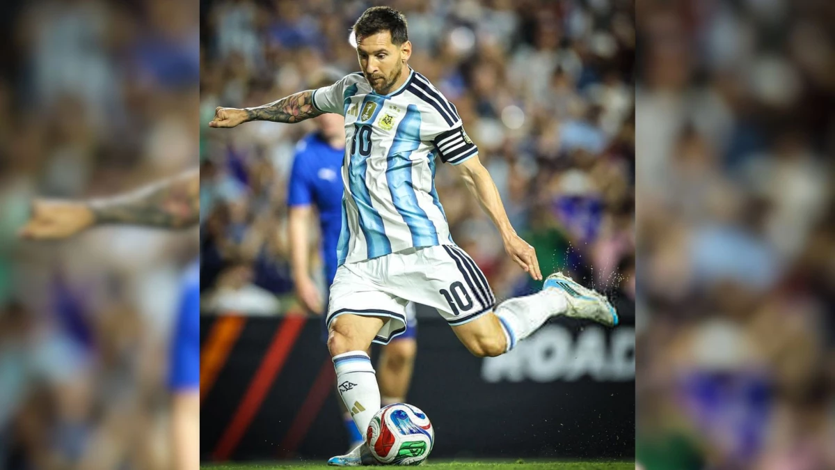 Foto: Messi se convirtió en el jugador más veterano en marcar un gol con la selección argentina.