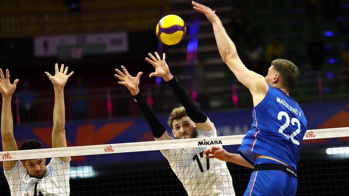 Masulovic fue demasiado para el bloqueo argentino. Foto: VNL
