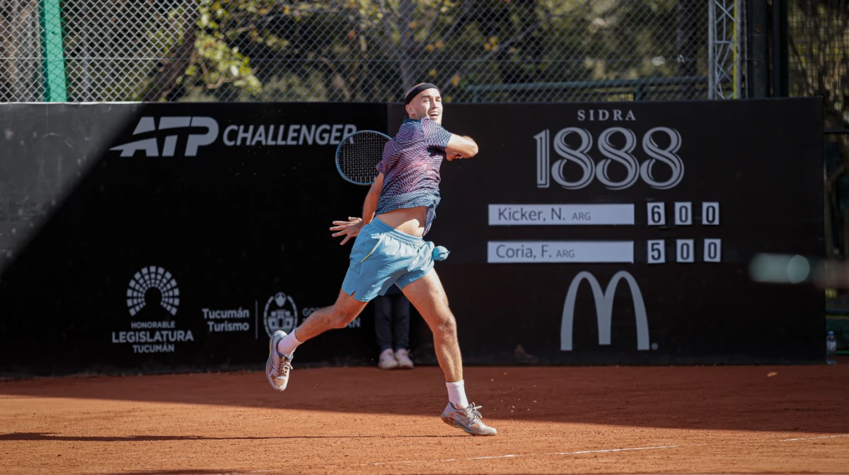 Nicolás Kicker.Foto: prensa Asociación Argentina de Tenis (AAT).