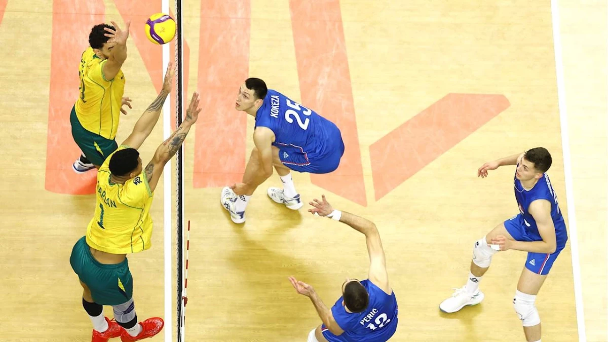 Foto: VNL. Brasil, el rival de mañana de Argentina, ganó los tres partidos que jugó y va primero en la tabla de la VNL 2026.