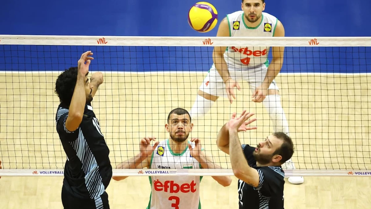 Foto:VNL. A pesar del buen partido de Luciano De Cecco, Argentina no pudo contra Bulgaria y cayó 3-1 en Brasilia.