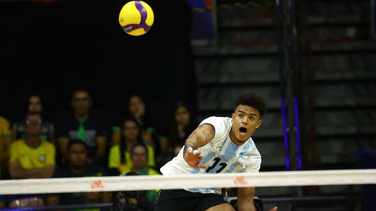 Foto: VNL. Manu Armoa tuvo un gran partido y seguramente será una fija en el próximo weekend que se juega en Polonia