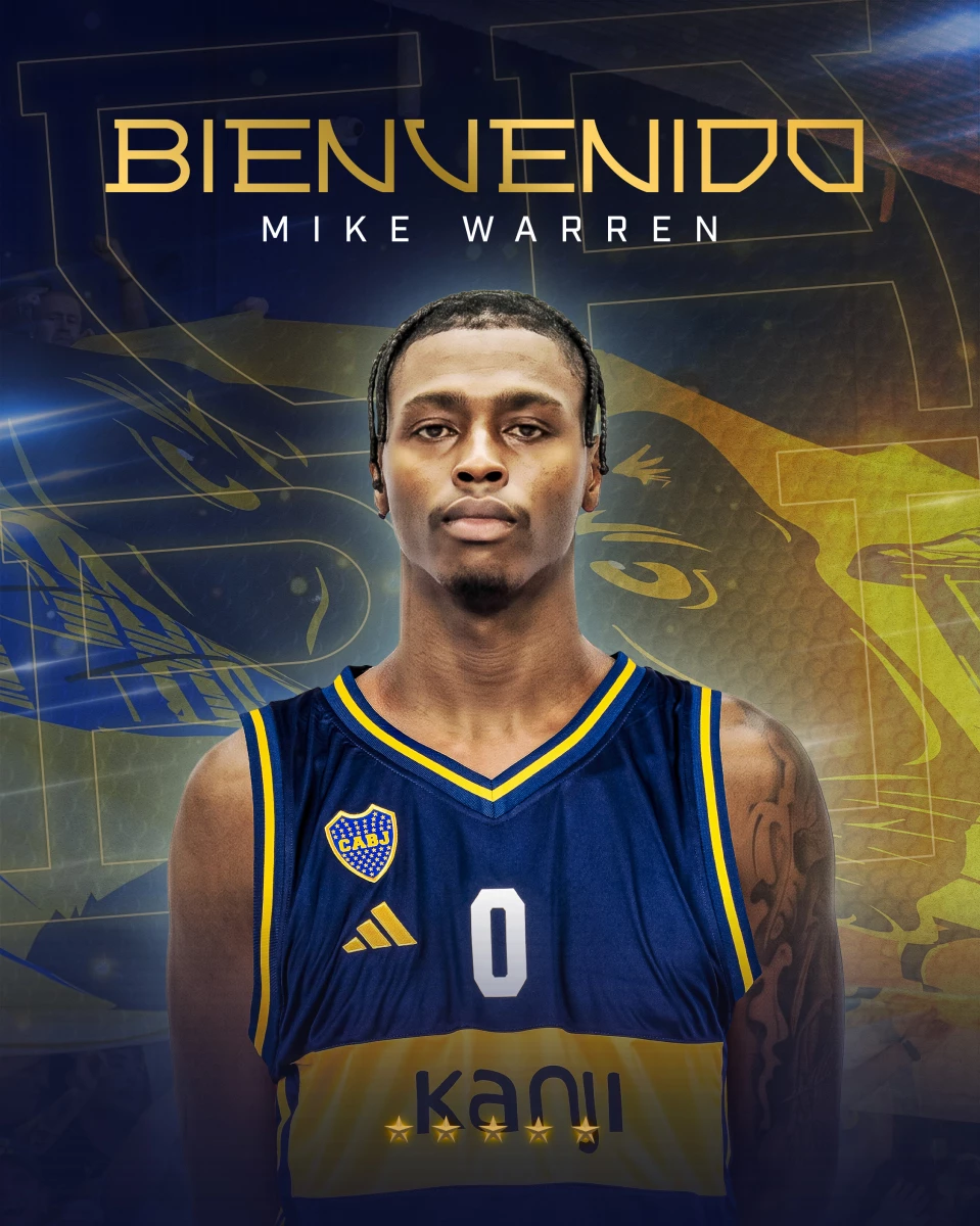 Foto:@BasquetBocaJrs. El escolta Mike Warren se suma a la escuadra xeneize para la próxima LNB