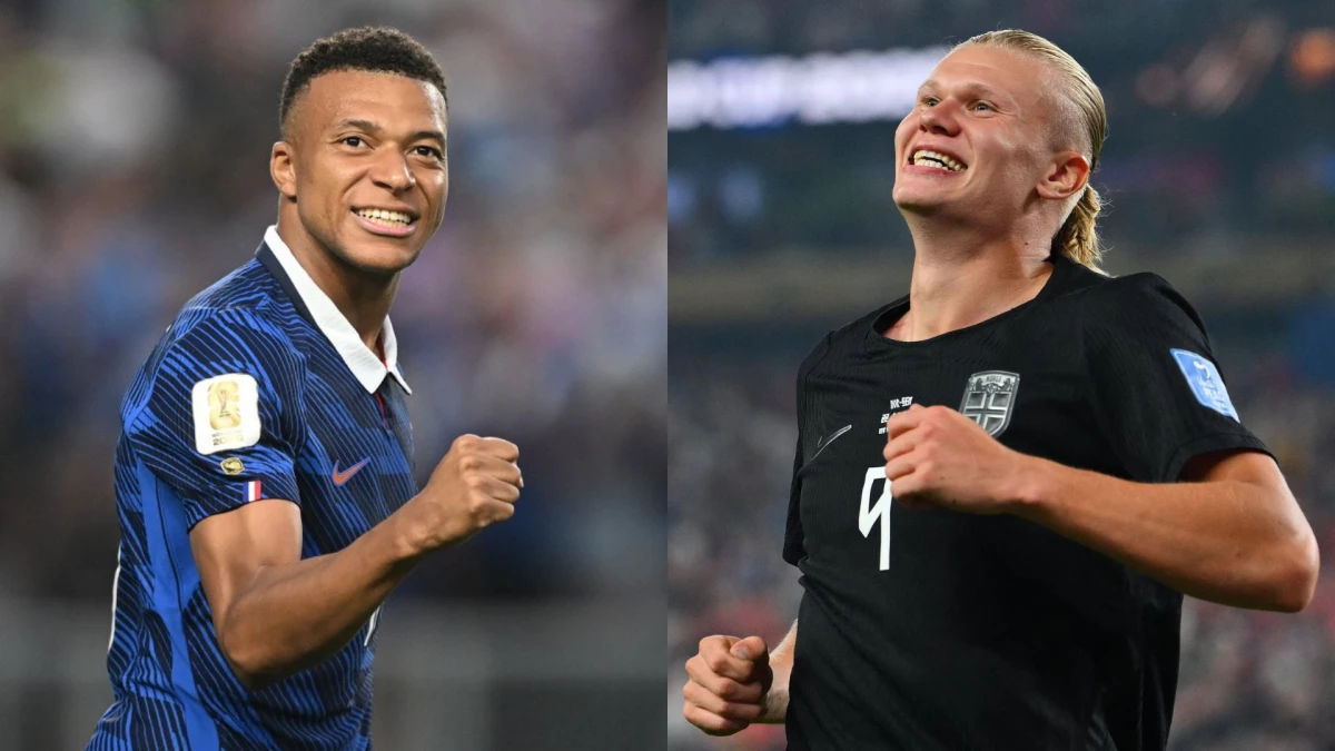 Foto: Mbappé y Haaland siguen metiendo de a dos y ya pusieron a Francia y Noruega en 16avos de final.