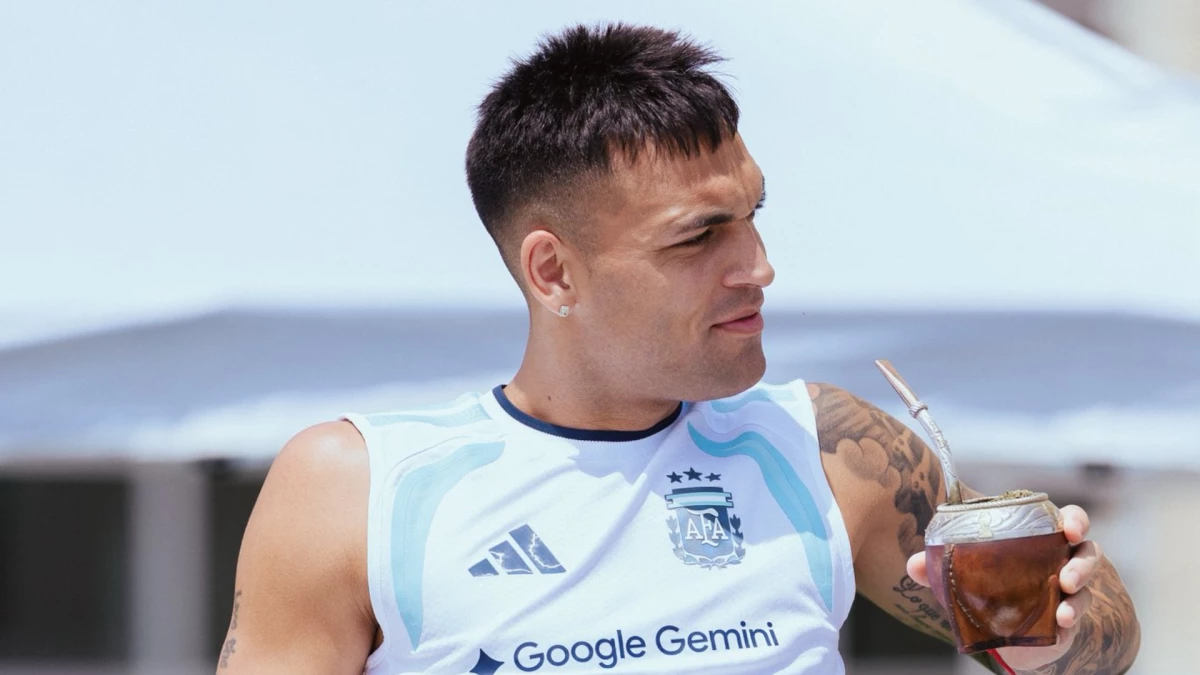 Foto: Lautaro Martínez le dejará su lugar a Julián Álvarez el sábado frente a Jordania.
