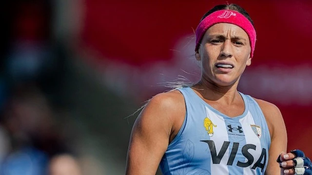 Julieta Jankunas vive a mil la victoria ante España. foto: @fih.