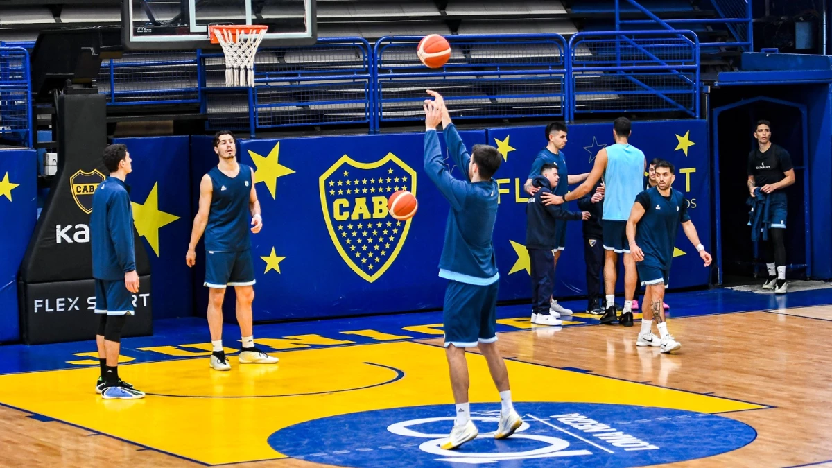 Argentina se entreno en la Bombonerita de car a la Tercera Ventana de Clasificatorios FIBA.Foto de Cris Sille (RTA).