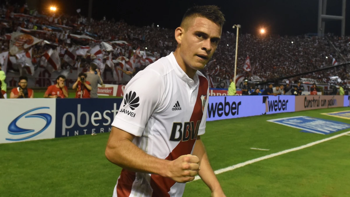 Foto: River. Rafa Borré regresa al club tras su paso por el fútbol brasilero donde fue dirigido por el Chacho Coudet