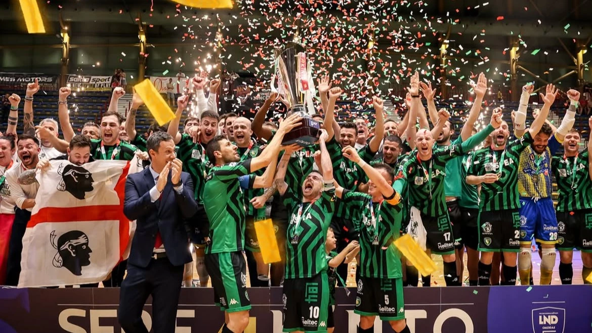 Después de 27 años, L84 se consagró campeón del Futsal Calcio, con el gol del argentino Rescia.Foto de Prensa de la Divisione CalcioA 5.