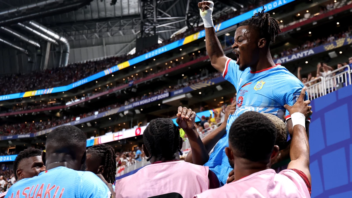Foto:@FIFAWorldCup. El atacante Cipenga adelantó al conjunto africano en el partido jugado en Atlanta