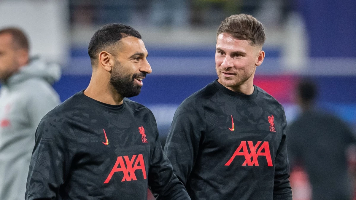 Foto: Salah y Mac Allister forjaron su gran relación en Lliverpool.