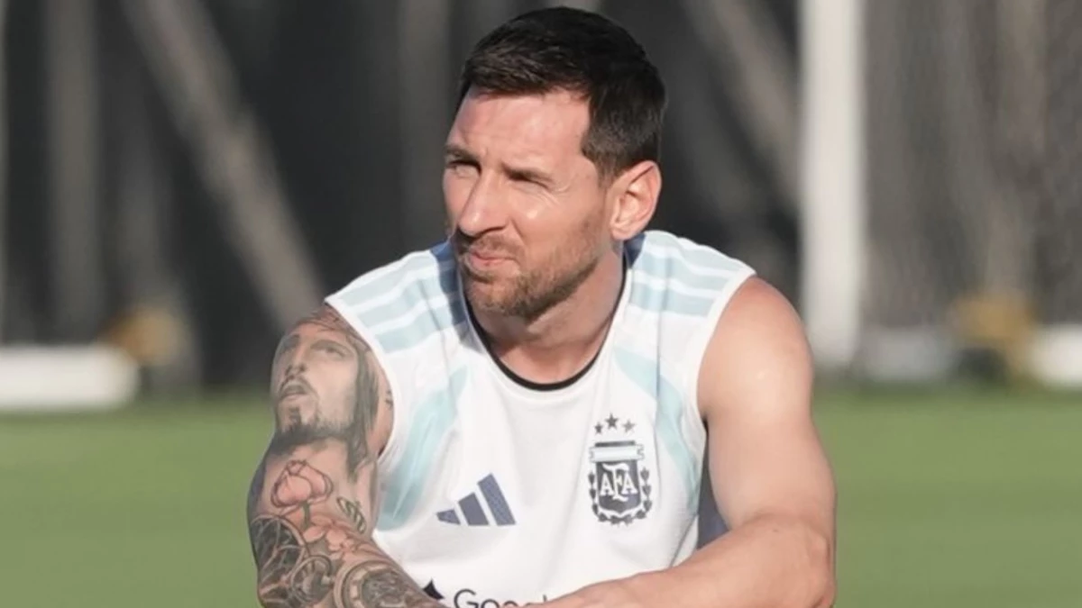 El descanso del 10. Foto: @leomessi