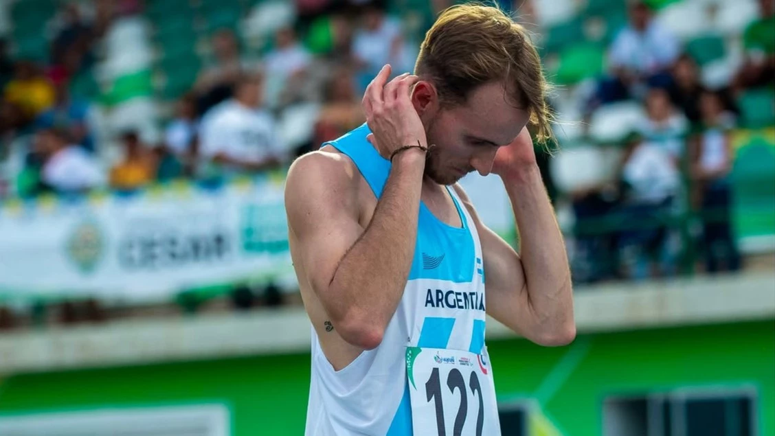 Franco Pinetti sumó dos medallas en el para atletismo. Foto: @parasuramericanos2026