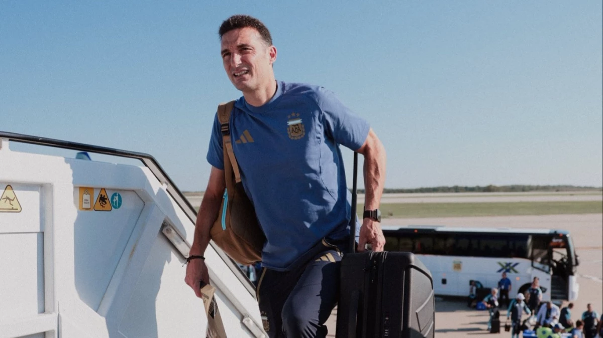 Foto: Scaloni va rumbo al encuentro con la historia.