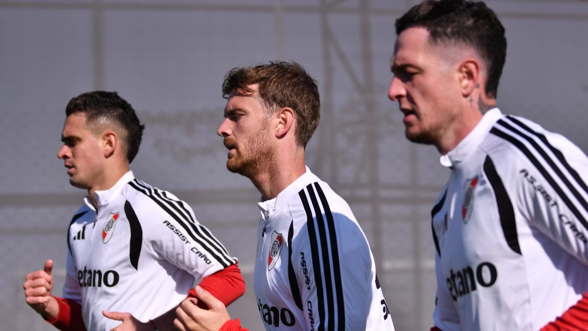 Foto: River. Tres jugadores que son claves en este momento. Moreno puede jugar, Borré iría al banco y hay dudas con Beltrán.