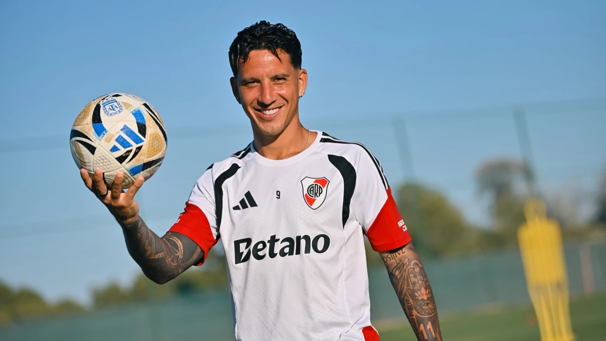 Foto: River. Seba Driussi, el mejor jugador del equipo desde la llegada de Coudet, tiene el alta y puede jugar ante Argentinos