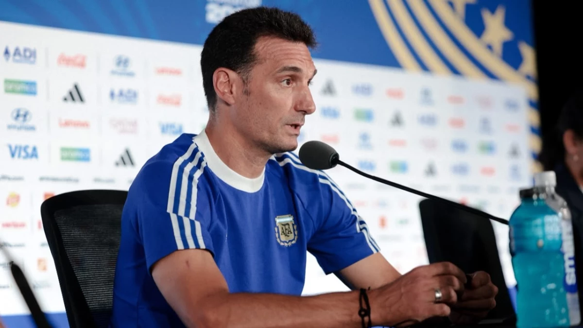 Foto: Scaloni brindó una conferencia de prensa tan intensa como se prevé el partido de este miércoles ante Inglaterra.&nbsp;