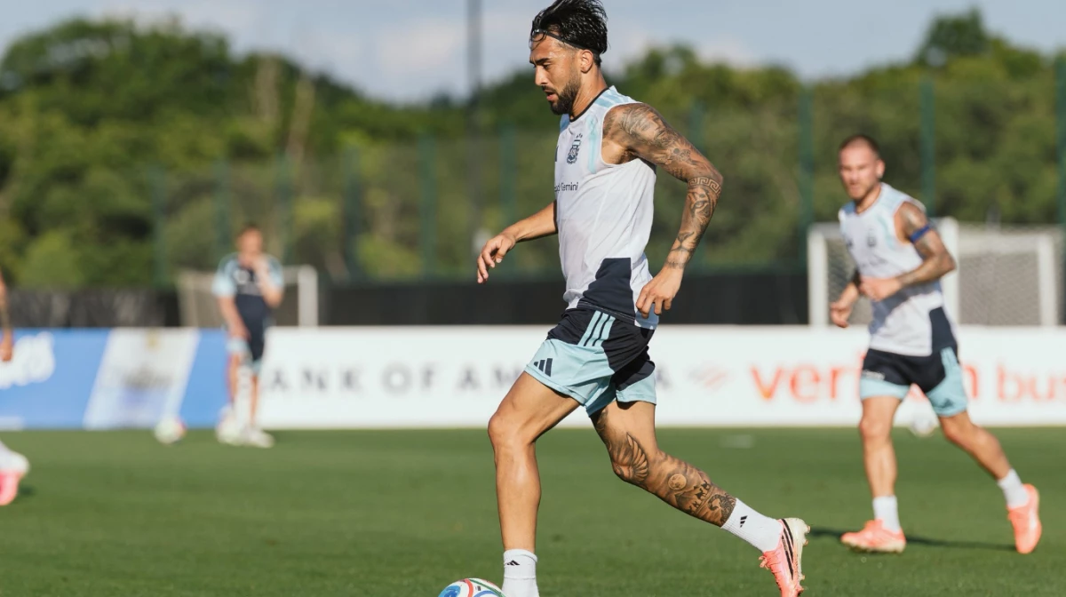 Nico González quiere ganarse un lugar (Foto: X@Argentina).