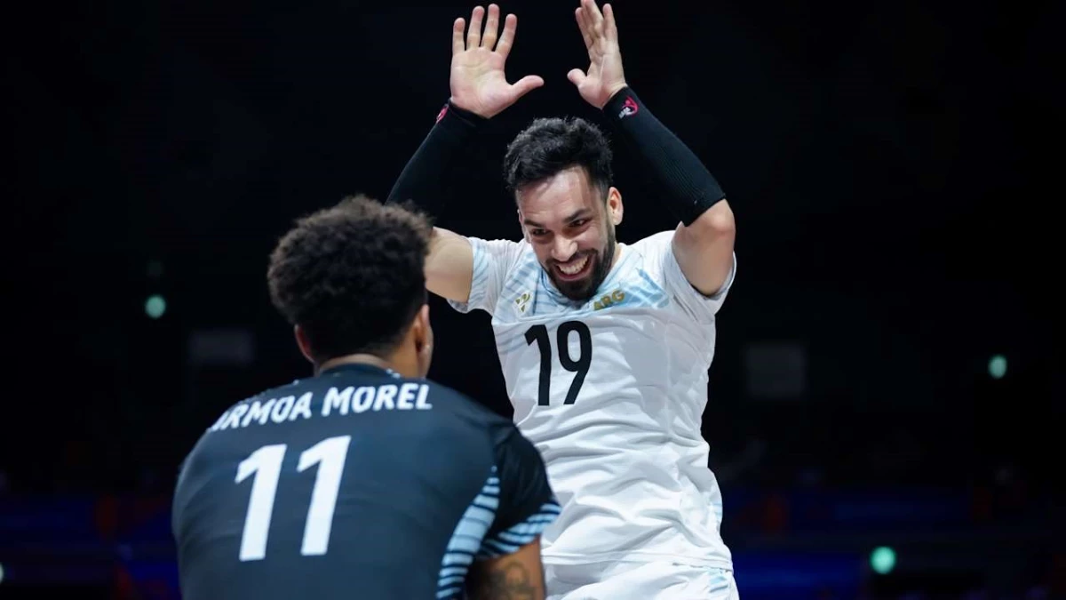 Foto: VNL. Franco Massimino fue considerado como el mejor defensor de la fase regular del torneo.