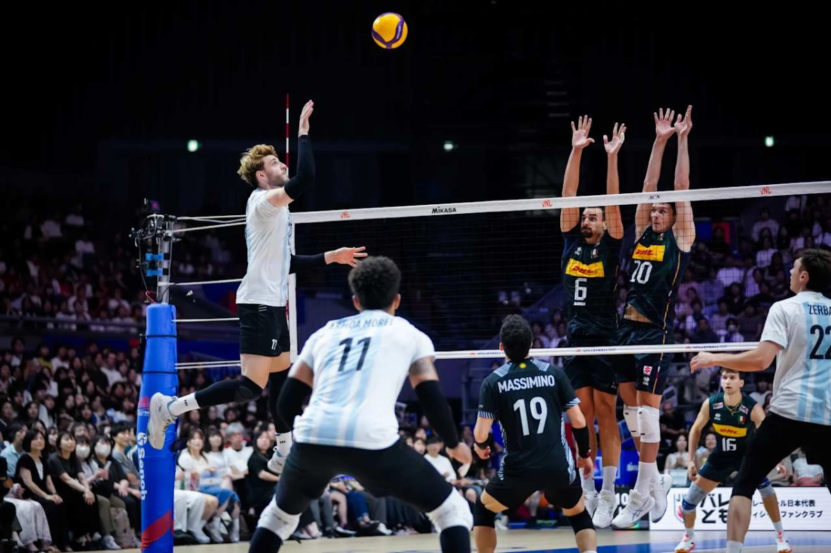 Foto: VNL. Luchi Vicentín no pudo sostener en la parte final de la VNL los buenos momentos de las primeras semanas.