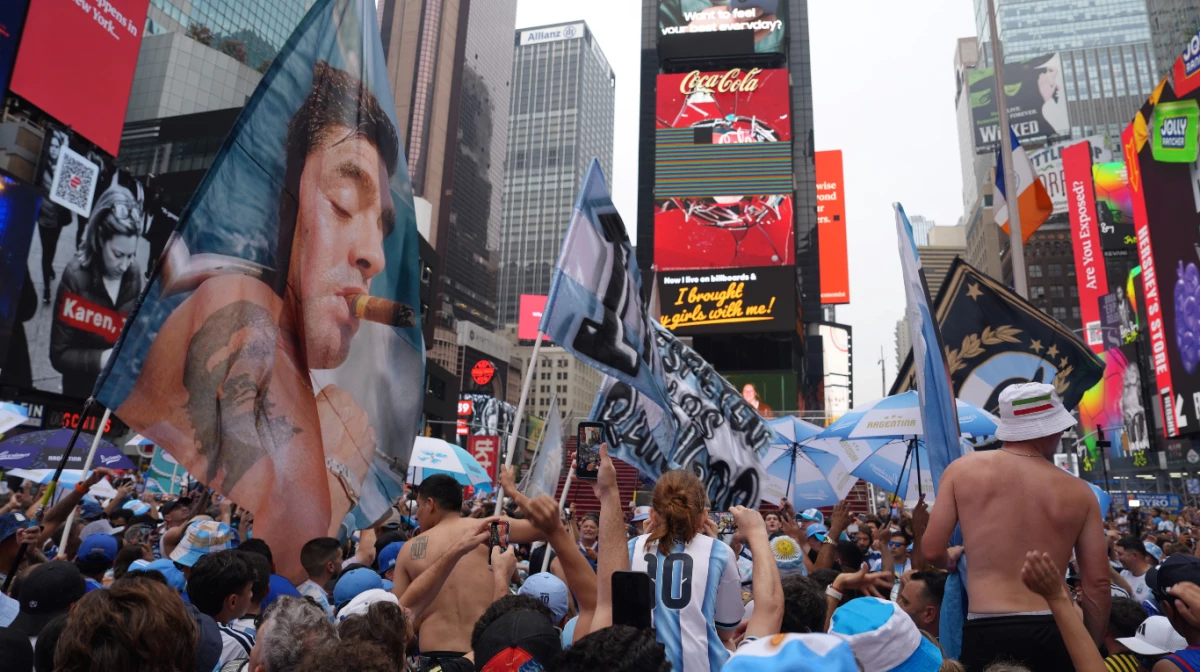 Los argentinos coparon la emblemática zona de Manhattan
