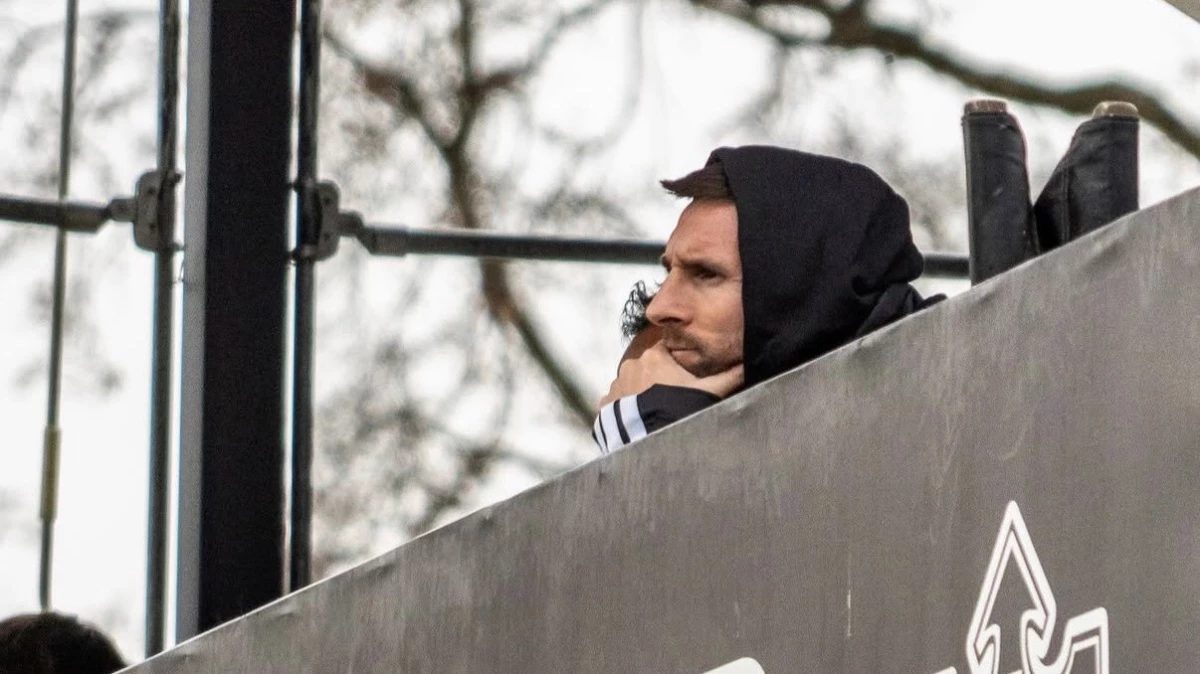 Lionel Messi presenció el encuentro de Leones FC y Central Córdoba de Rosario, por el torneo de la Primera C.