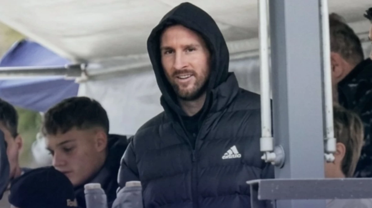 Lionel Messi estuvo el sábado pasado en Arroyo Seco presenciando el partido de Leones F.C.