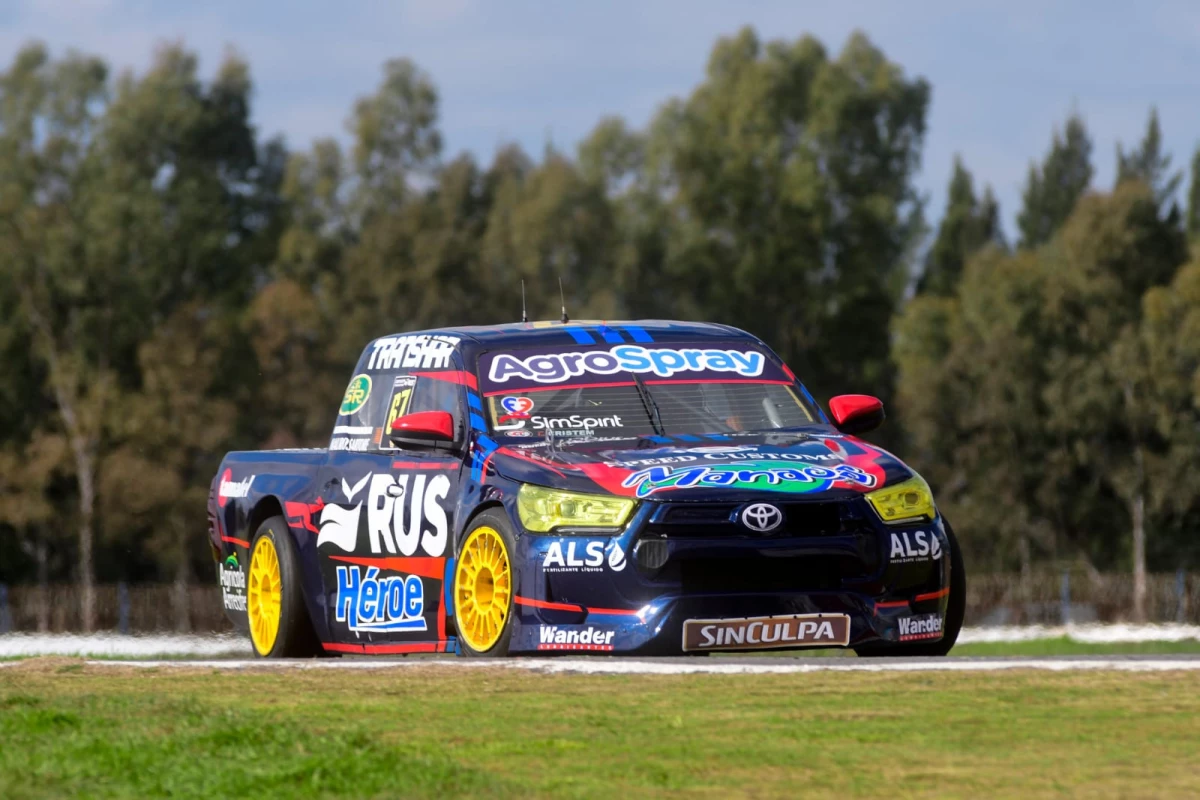 Santiago Biagi festejó en el PC Pista Pick Up. Foto: prensa ACTC