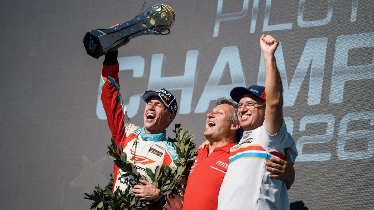 Leonel Pernía obtuvo el título del TCR Brasil, en San Pablo. Foto: TCR South America.