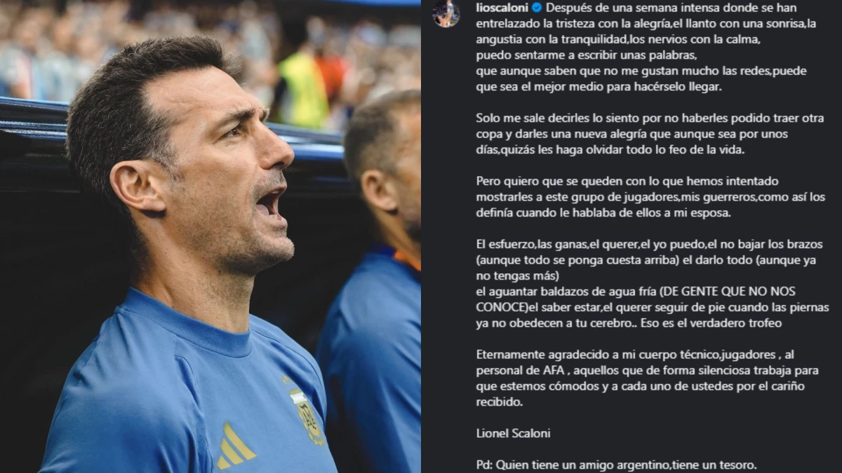 Foto: Scaloni volvió a su domicilio en Mallorca.