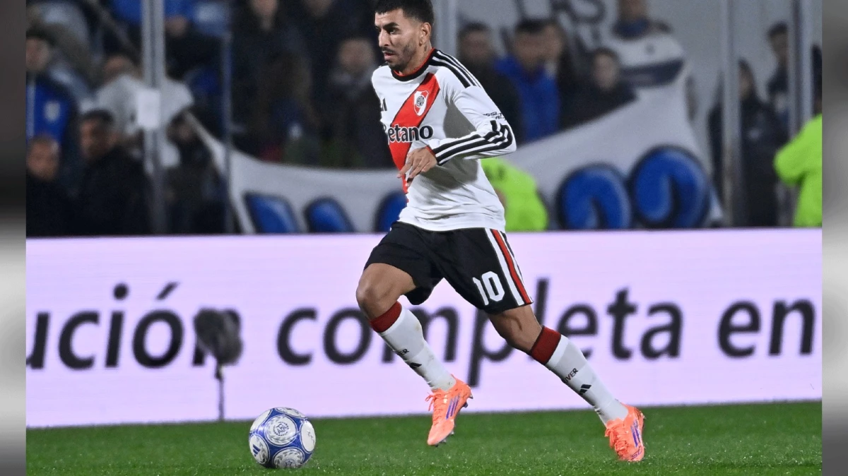 Foto:@River. El rosarino Angel Correa fue el único que intentó en el Millonario, pero se retiró con una molestia