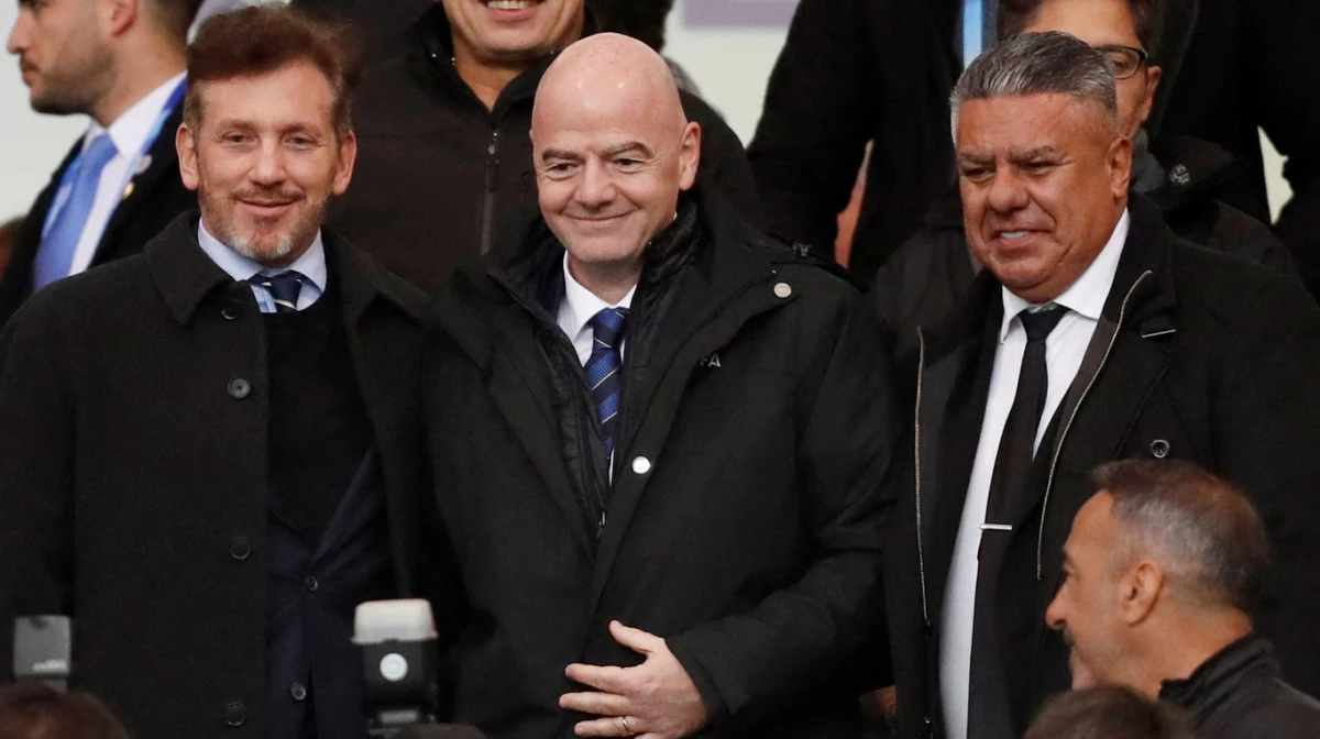 Dominguez, Infantino y Tapia (Foto: archivo).
