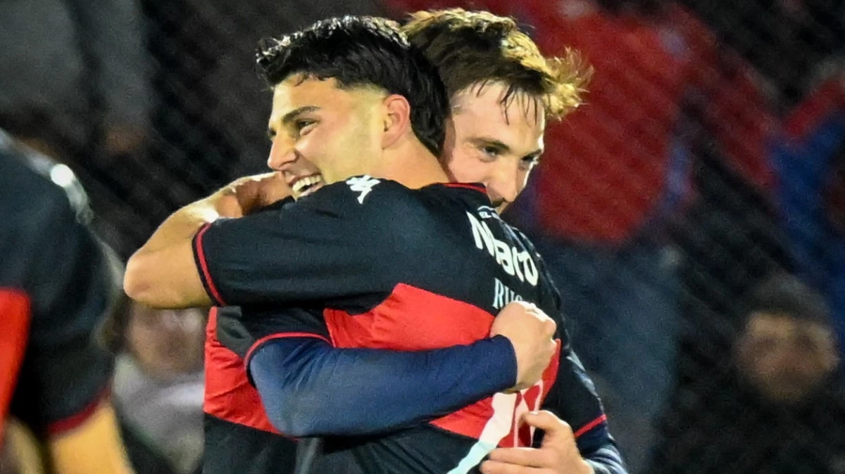 Foto:@catigreoficial. La cara de felicidad de Ignacio Russo, tras convertir el gol con el que Tigre derrotó a River por 1-0
