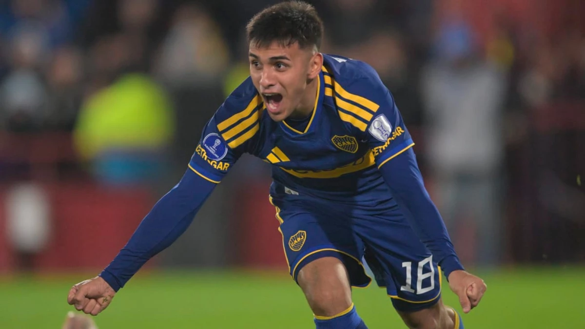 Milton Delgado anotó su primer gol en Primera División con la camiseta de Boca.Foto de Fernando Gens (RTA - DeporTV).