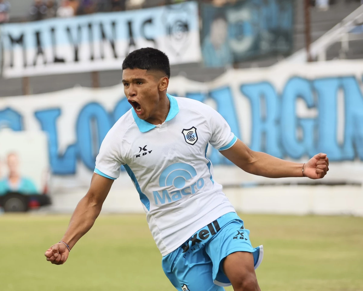 Foto:@OficialGyEJujuy. El gol de Maidana en el triunfo del Lobo jujeño ante Chaco For Ever, por 1-0