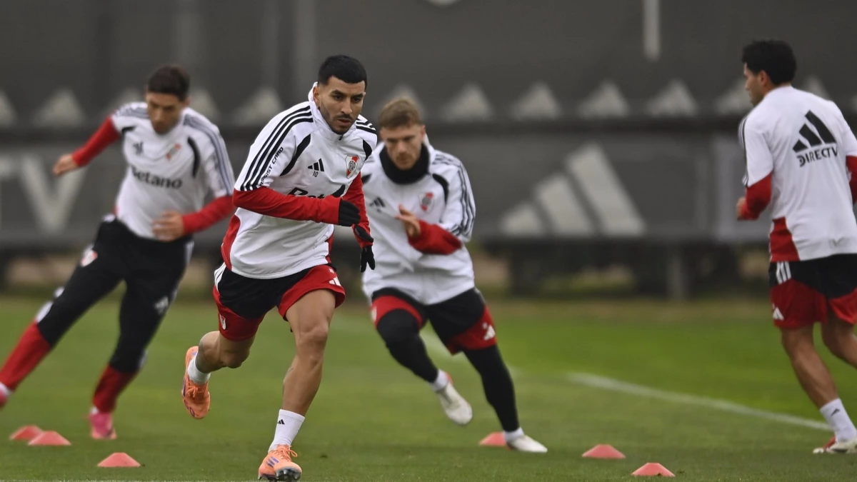 Foto: River, Angel Correa que viene de jugar un gran partido es la otra carta brava del Chacho para jugar en Bogotá.
