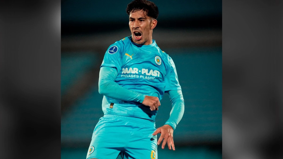 Foto:@MvdCityTorque. El delantero Salomón Rodríguez fue el autor de los dos goles de Montevideo City Torque