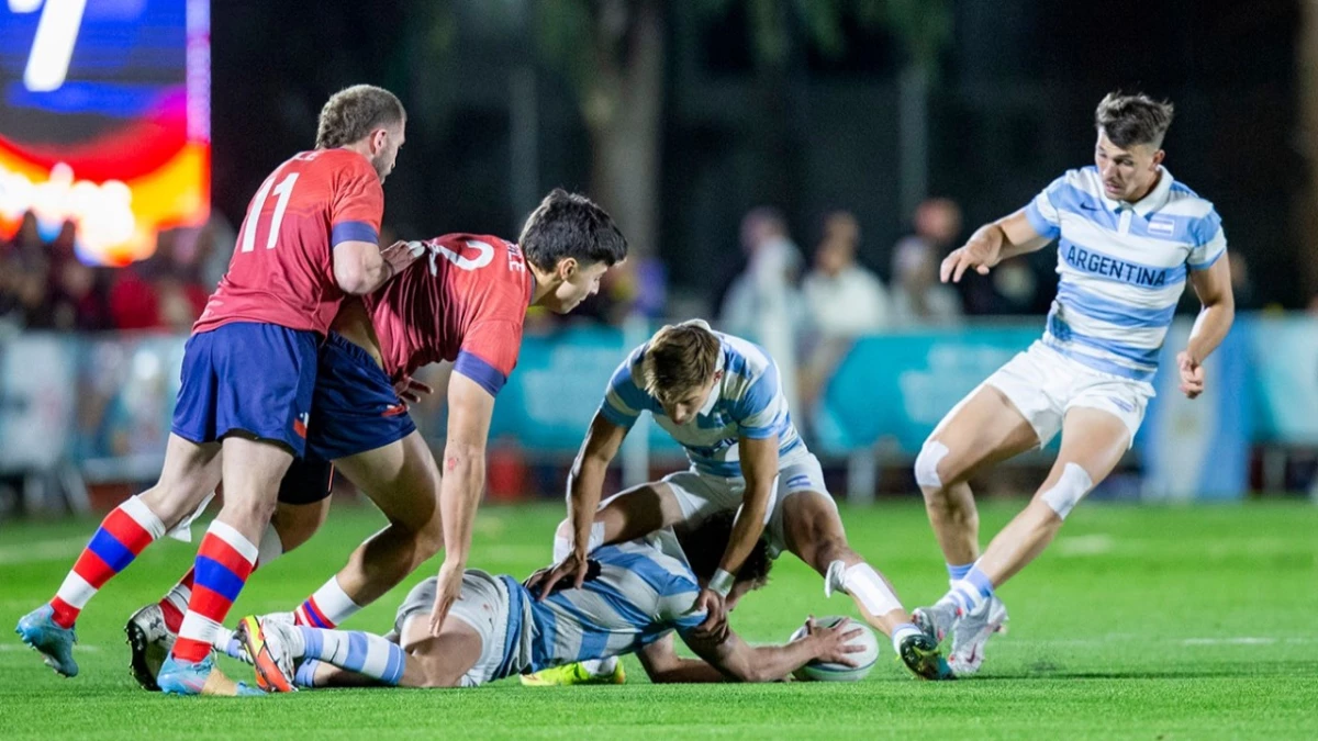 El rugby seven masculino ganó el oro en Asunción 2022. Foto: Prensa COA.