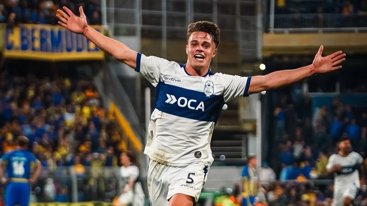 Miramón festejó su primer gol para el Lobo, club donde nació. foto: @gimnasia_oficial.
